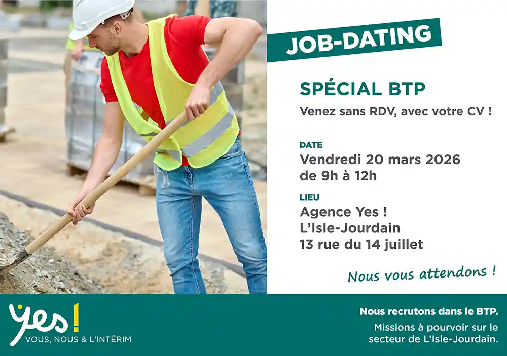 jobdating bâtiment tp Gers